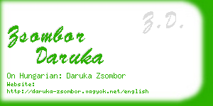 zsombor daruka business card